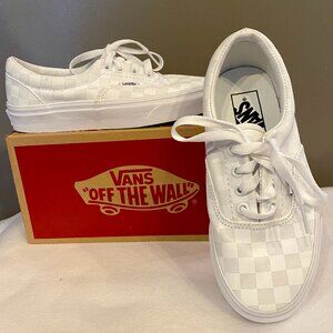 Vans Lace-up White Checkerboard - New with Box - Never Worn